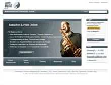 Tablet Screenshot of learnmusic-online.com